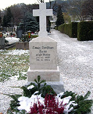 Christian Hess tomb in the Westfriedhof Cemetery, Innsbruck