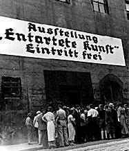 19 luglio 1937 - Monaco - Ausstellung "Entartete Knst" (Mostra dellArte degenerata)