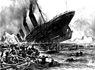 14 April 1912  The Titanic struck an iceberg and sank
